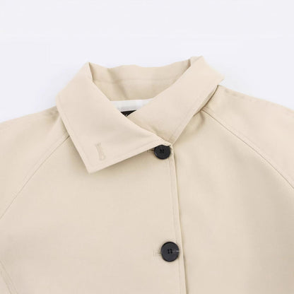 Simple and versatile short long sleeved windbreaker