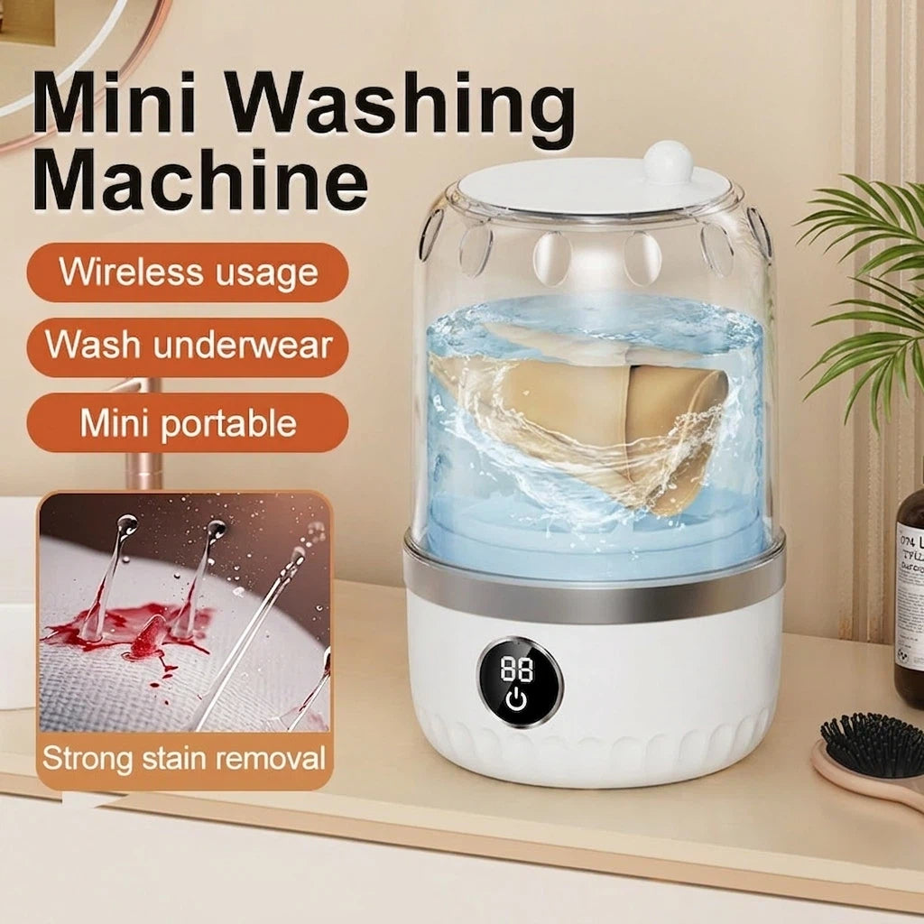 Mini Washing Machine — Fully Automatic, Cordless, and Portable